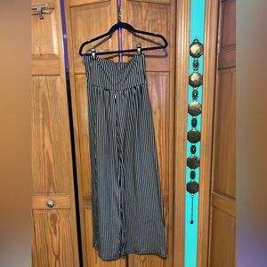 Palazzo Pants. Made in USA. Black and white stripes.